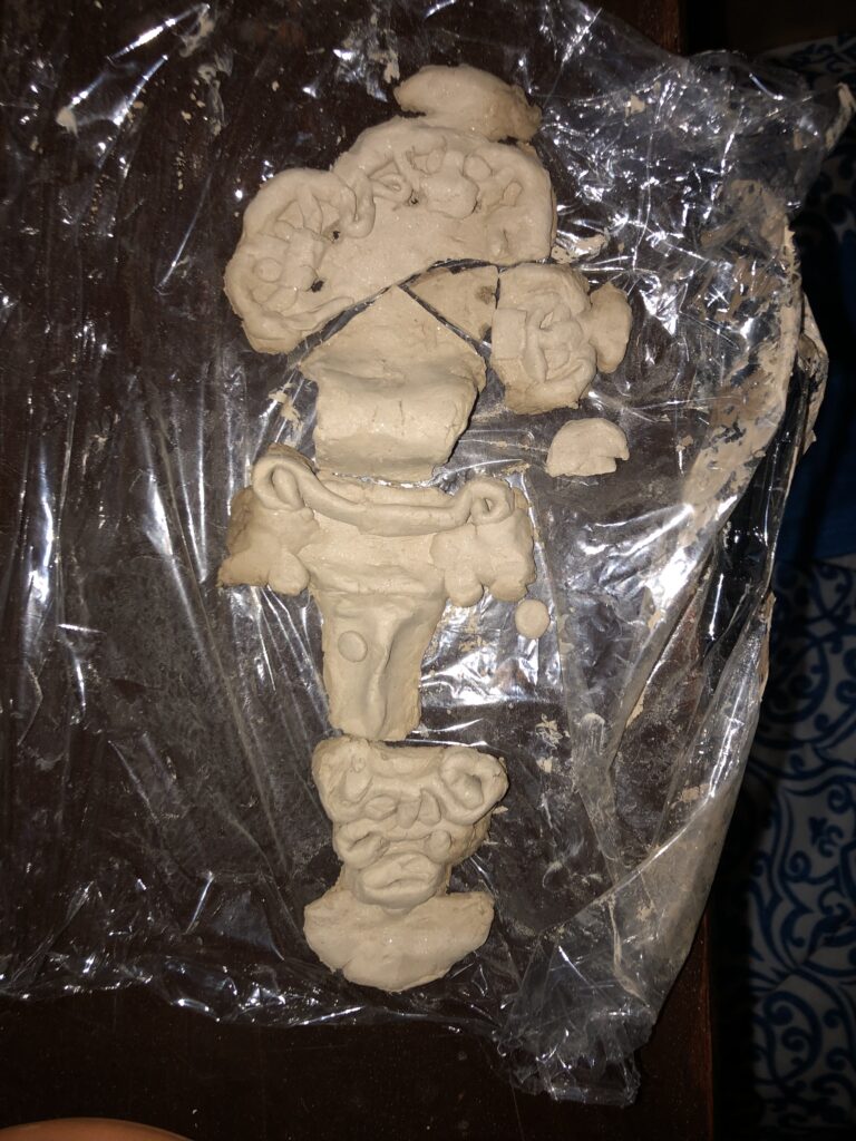 (broken) clay model